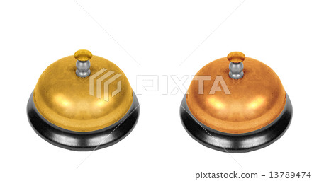 two school bells isolated 13789474