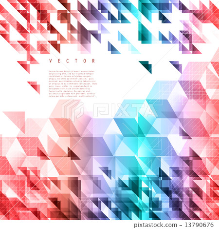 Vector background abstract polygon triangle.  13790676