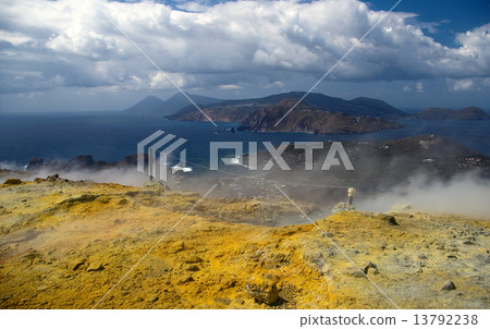 Sulfurous fumaroles, Vulcano, Lipari, Sicily, Italy Sulfurous fumaroles, Vulcano, Lipari, Sicily, Italy 13792238