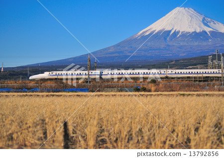Fuji and the bullet train 13792856