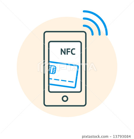 NFC technology concept 13793084