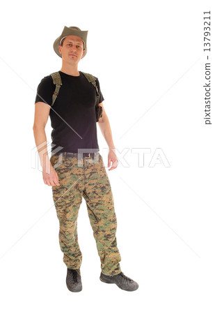 Standing soldier relaxed. 13793211