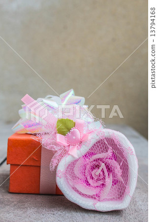 Gifts on a wooden 13794168