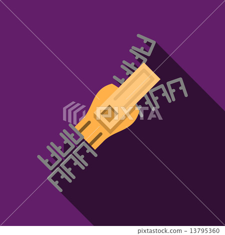 Flat color zipper vector icon Flat color zipper vector icon 13795360