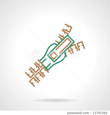 Flat line vector icon for zipper Flat line vector icon for zipper 13795368