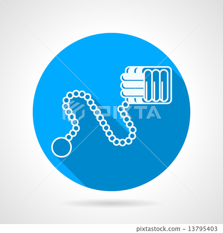 Flat line vector icon for Monkey fist 13795403
