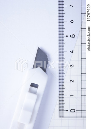 Ruler and cutter 13797609