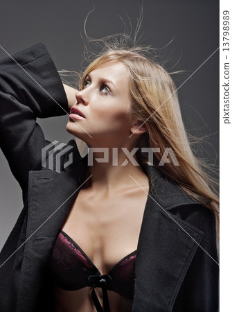Fashion portrait of young woman 13798989