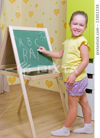 Girl studies at home Girl studies at home 13801338