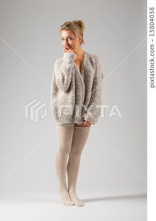 Fashion portrait of young girl 13804038
