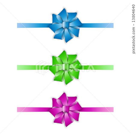 collection of the three ribbons - Stock Illustration [13804640] - PIXTA