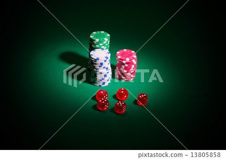 Dices with chips 13805858