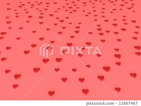 Red hearts Valentine's day background. 13807467
