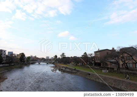 石川縣·金澤·淺野河 13809499