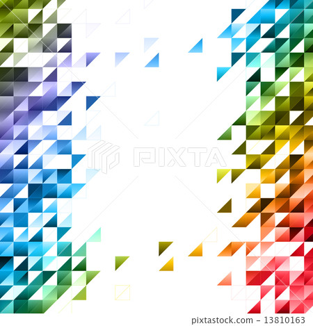 Vector background abstract polygon triangle.  13810163