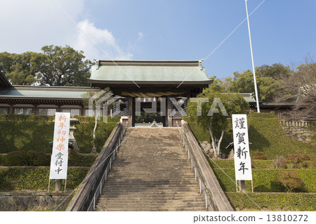 Su訪神社的長坂和大門 13810272