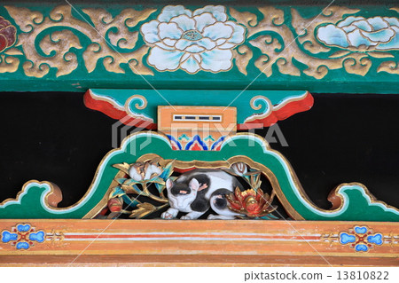日光Toshogu寺廟睡覺貓 日光Toshogu寺廟睡覺貓 13810822
