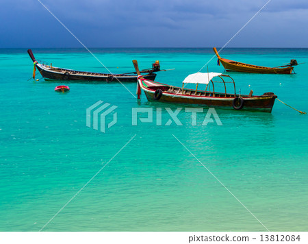 Long-tail boat at Koh Lipe, Thailand Long-tail boat at Koh Lipe, Thailand 13812084