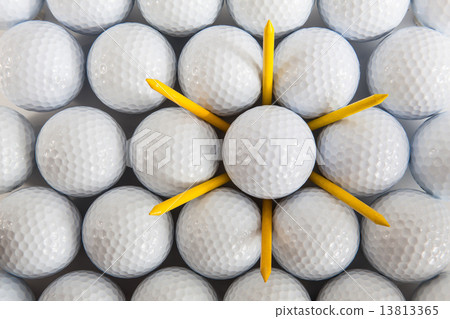 White golf balls White golf balls 13813365