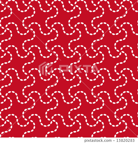 仍然像背景·圖案交錯連接（白色BG紅色） 13820283