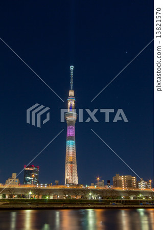 Valentine's Special Light Up Tokyo Sky Tree 13821570