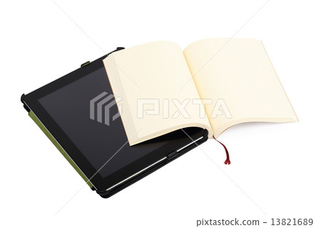 open book isolated on white background 13821689