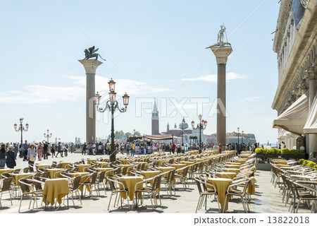 St. Mark Plaza where open cafes line up St. Mark Plaza where open cafes line up 13822018