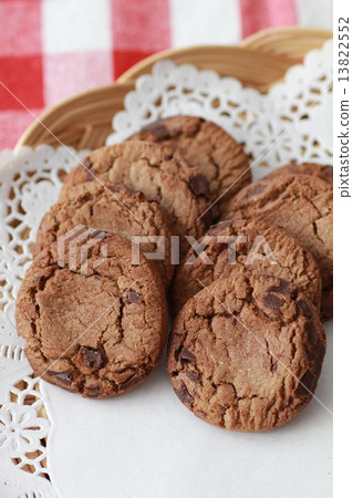 Cocoa dough chocolate chip cookies Cocoa dough chocolate chip cookies 13822552