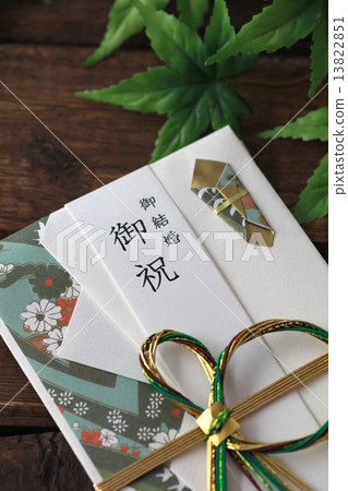 帶有水引的結婚禮品袋 為參加婚禮做準備 13822851