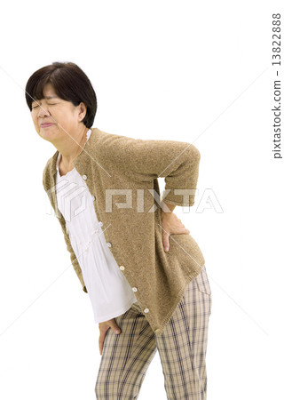 White pause of middle-aged women in casual wear 13822888