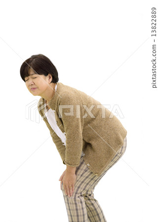 White pause of middle-aged women in casual wear 13822889