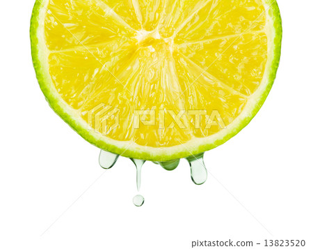 Juice drops on lime Juice drops on lime 13823520