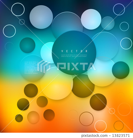 Vector Abstract geometric shape from circles. Vector Abstract geometric shape from circles. 13823571