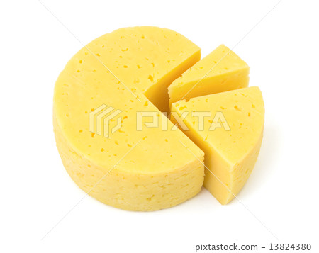 Slices of cheese lika a circle diagram 13824380