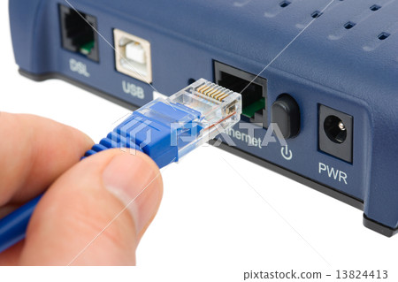 Internet cable in hand Internet cable in hand 13824413