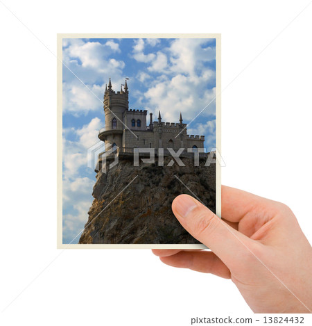Photography of old castle in hand 13824432