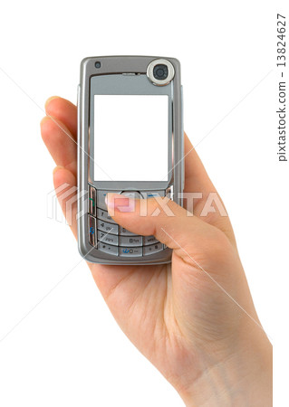 Mobile phone in hand 13824627