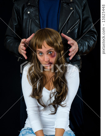 domestic violence scene 13825448