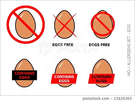 Vector Egg Free Symbols on white background Vector Egg Free Symbols on white background 13826303
