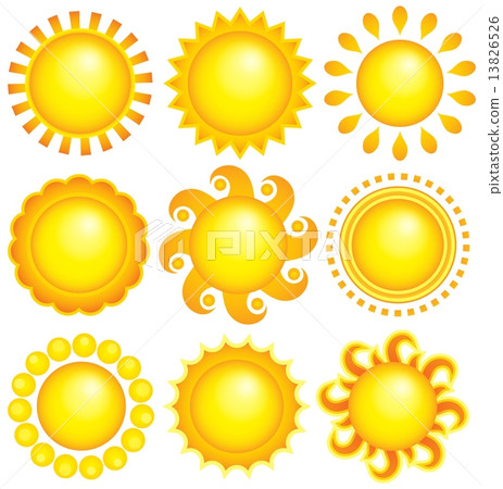Abstract sun theme collection 1 13826526