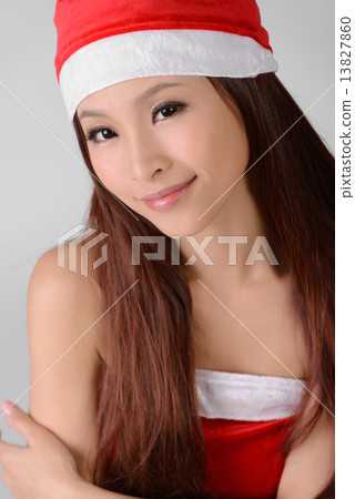Asian Christmas girl Asian Christmas girl 13827860