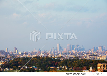 View of Shinjuku direction from Musashi Kosugi 13828140