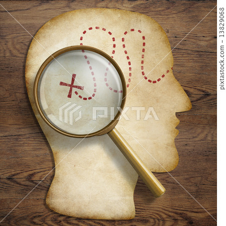 Brain, inner world, psychology, talent exploration and discovering concept. 13829068