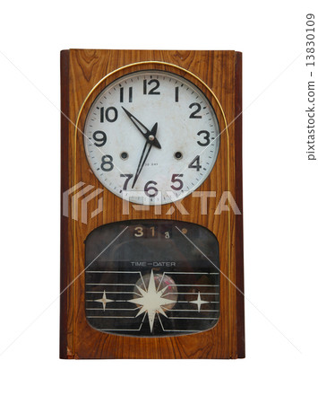Vintage clock isolated on white background Vintage clock isolated on white background 13830109