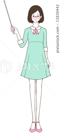 Female pointer troubled face Female pointer troubled face 13830442