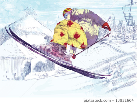 trick skiing 13831604