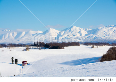 冬天的Tokachi dake山 13831718
