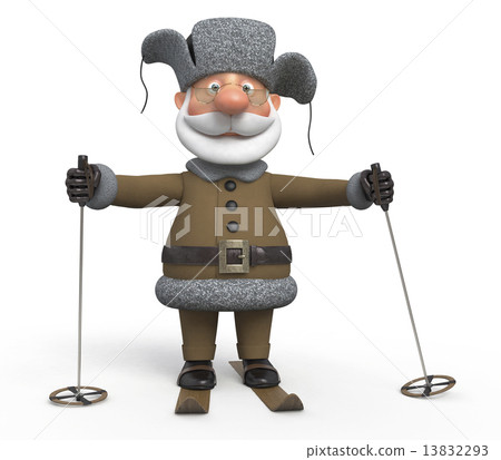 The grandfather on skis 13832293