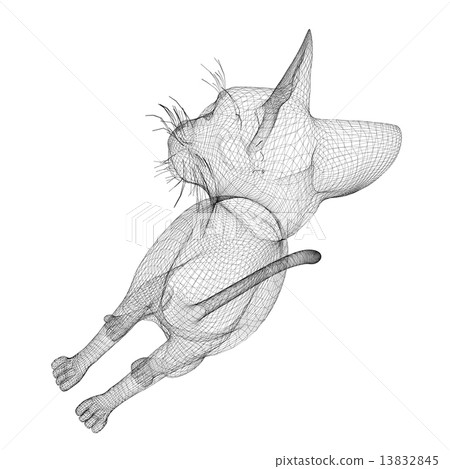 cat wire model - Stock Illustration [13832845] - PIXTA