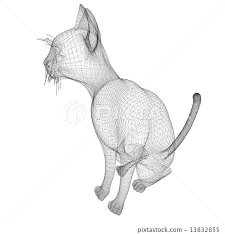 cat wire model - Stock Illustration [13832855] - PIXTA
